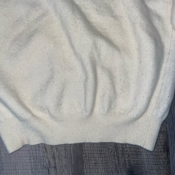 Italian Merino Wool Sweater Women’s Small Karaka Ivory Butter Soft - Picture 4 of 11